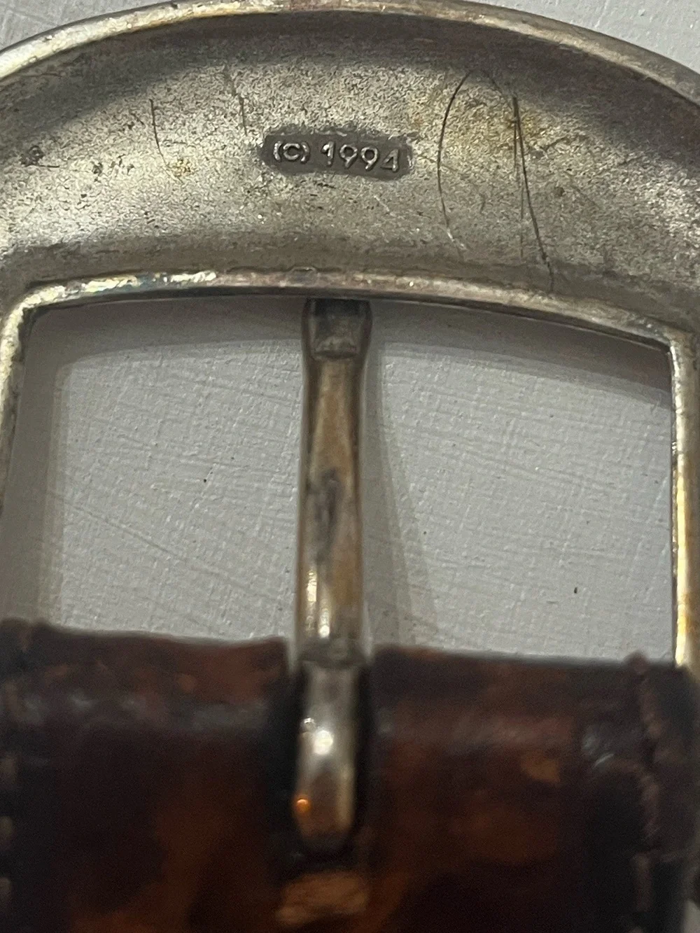 Vintage Leather Belt Tooled